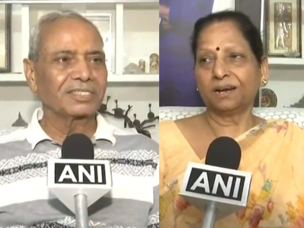 Shambhu Dayal Shukla and Asha Shukla (Photo/ANI)