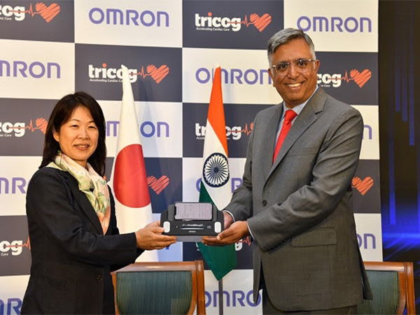 Left to Right: Ayumu Okada, Representative Director, President and CEO - Omron Healthcare Co. Ltd. and Dr. Charit Bhograj, CEO & Founder Tricog Health
