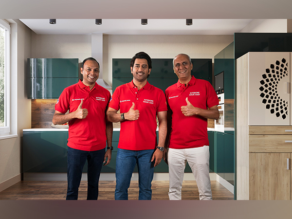 Left: Tanuj Choudhry (COO & Co-founder, HomeLane), Centre: M.S. Dhoni (Brand Ambassador, HomeLane), Right: Srikanth Iyer (CEO & Co-founder, HomeLane)