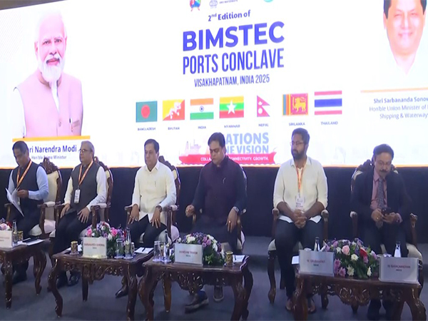 Union Minister Sonowal inaugurating the BIMSTEC Ports Conclave (Photo/ANI)
