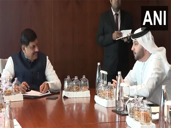 Madhya Pradesh CM Mohan Yadav holds a meeting with e&(Etisalat) (Photo/ANI)