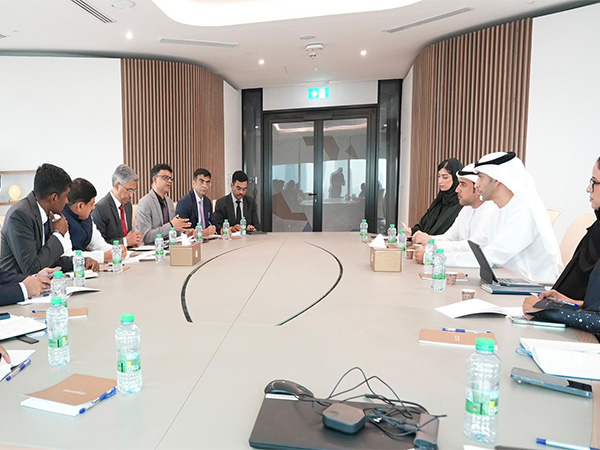 UAE Minister of State for Foreign Trade, Thani bin Ahmed Al Zeyoudi meets Madhya Pradesh Chief Minister Mohan Yadav in Dubai. (Photo/X@ThaniAlZeyoudi UAE Minister of State for Foreign Trade, Thani bin Ahmed Al Zeyoudi meets Madhya Pradesh Chief Minister Mohan Yadav in Dubai. (Photo/X@ThaniAlZeyoudi