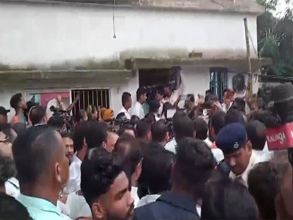 Mortal remains of the college student brought to Balasore for her last rites (Photo/ANI)