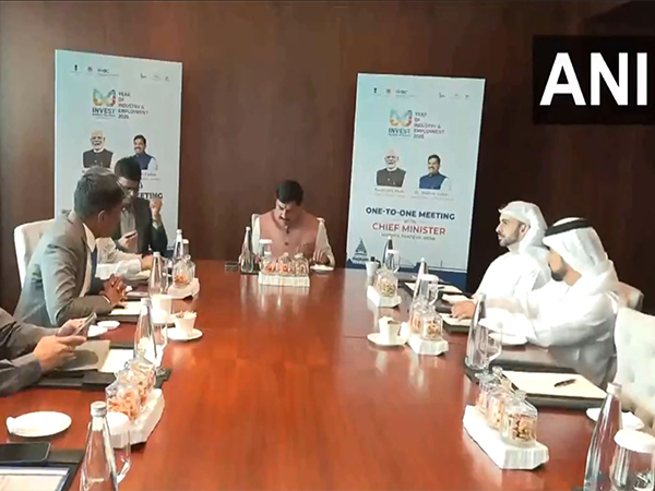 Madhya Pradesh CM Mohan Yadav meets DP World delegation in Dubai to discuss investment opportunities. (Photo/ANI)