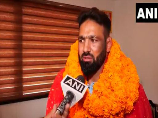 Jammu and Kashmir police constable Benia Amin. (Photo- ANI)