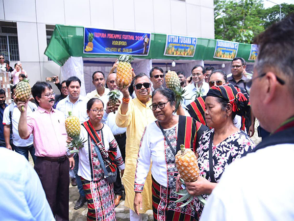 Pineapple Festival in Kumarghat. (Photo/ANI)