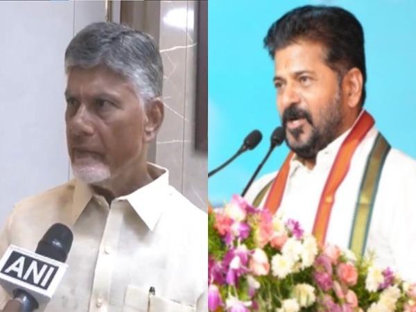 Andhra Pradesh Chief Minister N Chandrababu Naidu and Telangana Chief Minister A Revanth Reddy (Photo/ANI)