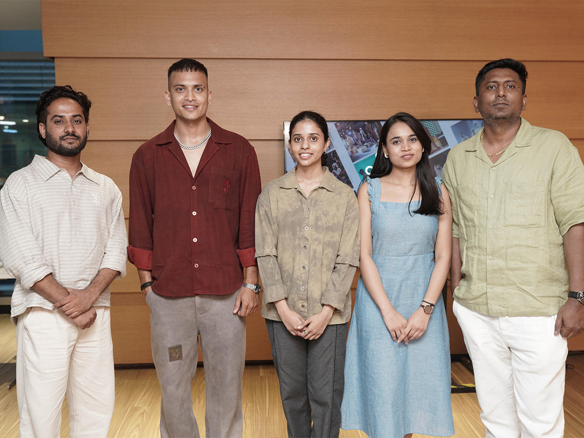 CDC India Finalists 2025 - (Left to Right) - Rajat Sharma(Co-Founder of FARAK), Rishabh Kumar, Varshne B, Muskan Sainik (Co-Founder of Golden Feathers) , Radhesh Agrahari (Photo/R|Elan))