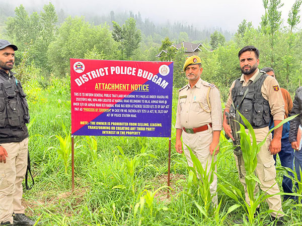 Police attach properties of Pak-based terror handlers in Budgam. (PhotoANI)