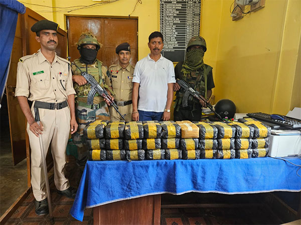 Assam rifles seizes large consignment of Yaba tablets in joint operation (Photo/ANI)