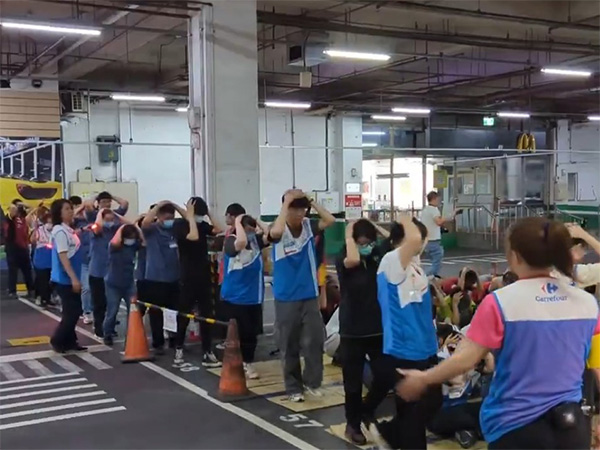 “Urban resilience drills” conducted in central Taiwan. (Photo credit/@Focus_Taiwan)