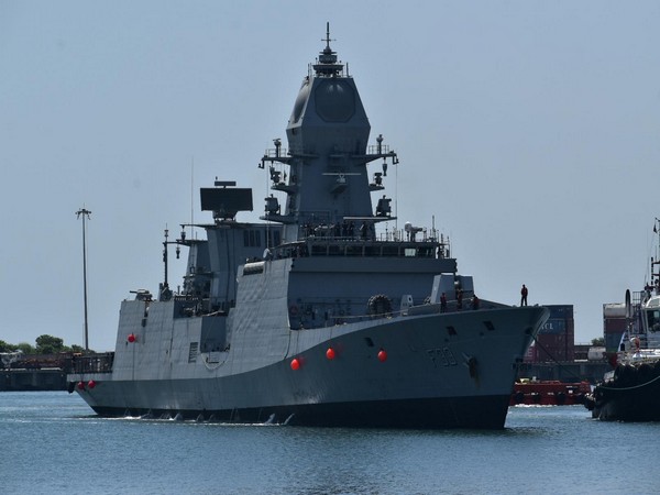 INS Nilgiri arrives in Chennai for her maiden visit (PhotoANI)