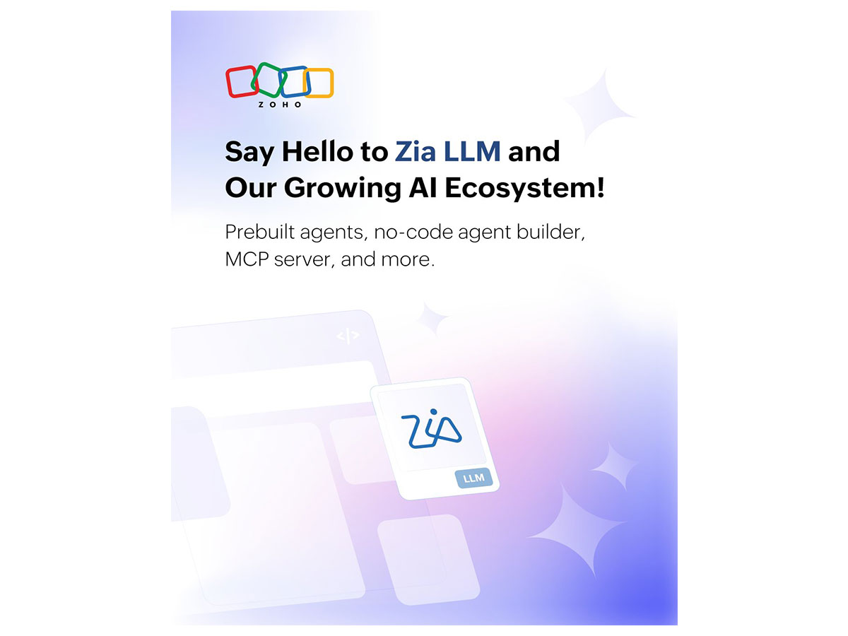 Zoho launches large language model Zia LLM (Image: X/@Zoho)