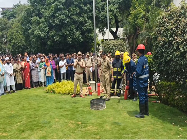 Visuals from the fire mock drill (Photo/ANI)