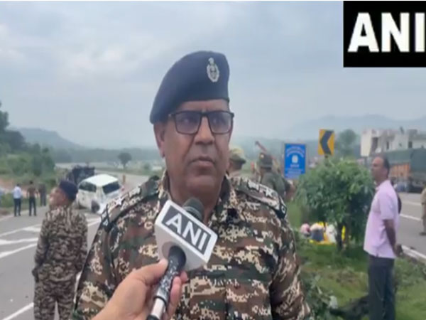 CRPF 137 Bn, Udhampur, Kartar Singh claims 5 people got injured after an Amarnath yatra vehicle collides with a truck (PhotoANI)
