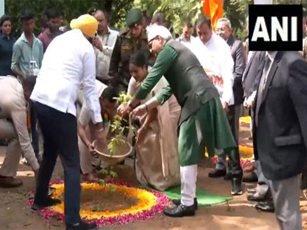Delhi Chief Minister Rekha Gupta participates in a plantation drive organised under the 'Van Mahotsav' program (Photo/ANI)