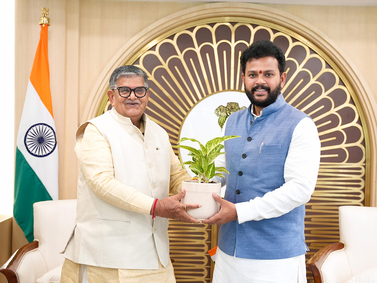 Punjab Governor Gulab Chand Kataria with Union Civil Aviation Minister Ram Mohan Naidu (Photo/ANI)