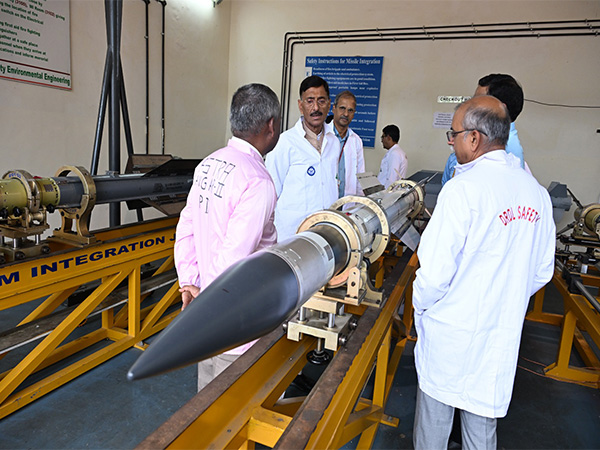 Raksha Rajya Mantri Sanjay Seth visited DRDO’s Dr APJ Abdul Kalam Missile Complex in Hyderabad (Picture from Ministry of Defence's press release)