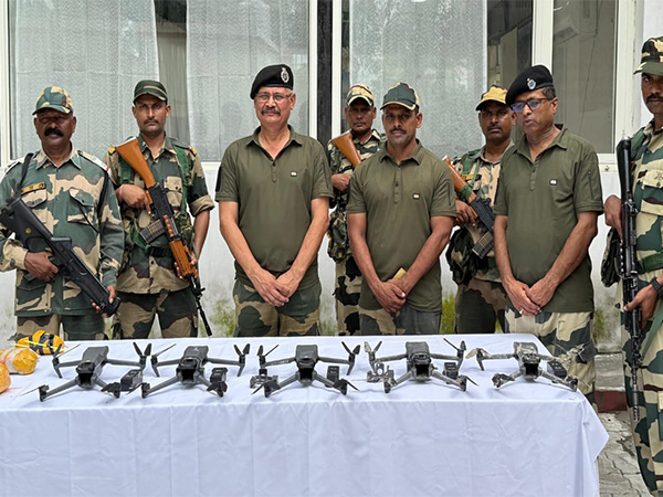 BSF recovers 6 Pakistani drones, heroin along Amritsar border (Photo/ANI)