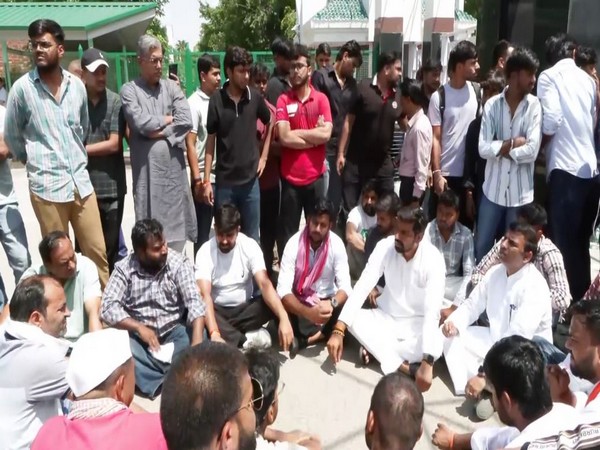 Visuals from outside the private university where the incident happned (Photo/ANI)