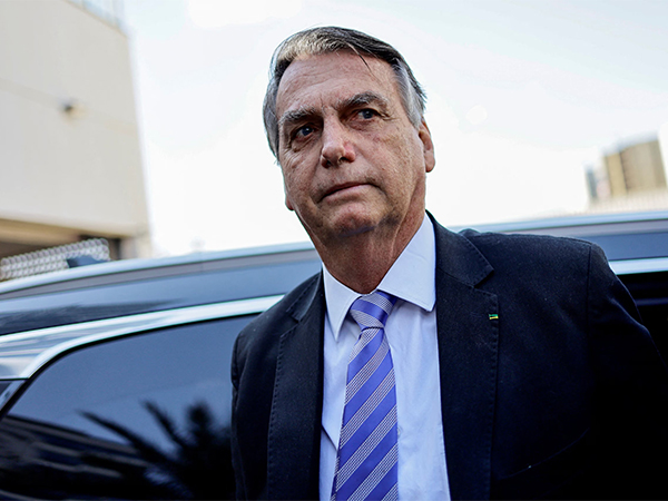 Former Brazilian President Jair Bolsonaro, who is facing prosecution over an alleged coup plot, after the US revoked the visa of Supreme Court Justice Alexandre de Moraes (Source: Reuters)