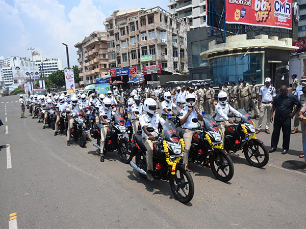Visakhapatnam Police receive 25 patrol bikes (Photo Souce:  Visakhapatnam City Police)