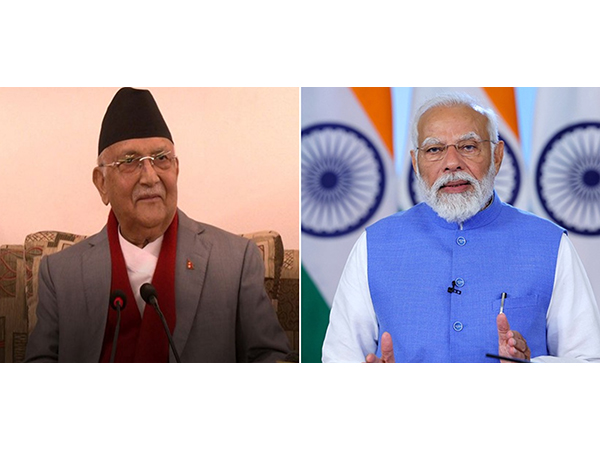 Nepali PM KP Sharma Oli and PM Narendra Modi (Photo/ANI)