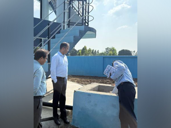 Uttarakhand Home Secretary Shailesh Bagauli reviews water supply schemes. (Photo/ANI)