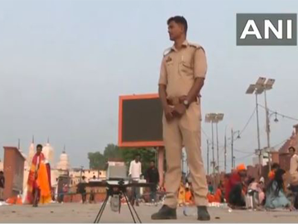Security beefed up in Ayodhya. (Photo/ANI)
