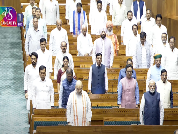 Visuals from Lok Sabha (Photo/Sansad TV)