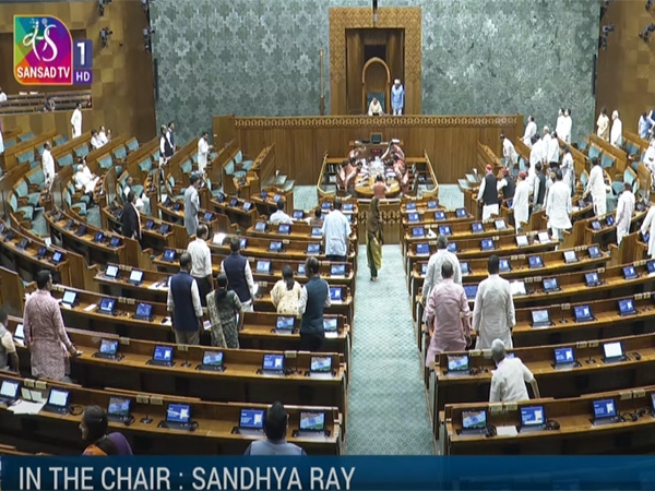 A visual from Lok Sabha (Photo/Sansad TV) A visual from Lok Sabha (Photo/Sansad TV)