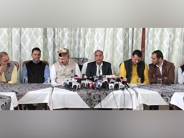 BJP's Jai Ram Thakur addressing a press conference in Shimla (Photo/ANI) BJP's Jai Ram Thakur addressing a press conference in Shimla (Photo/ANI)
