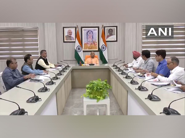 CM Yogi  Adityanath at a meeting (Photo/ANI)