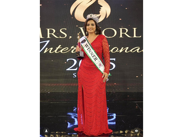 Fashion Designer Saloni Malhotra Crowned Mrs. World International 2025