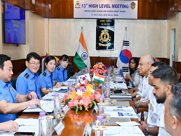 13th High-Level Meeting Between Indian Coast Guard and Korea Coast Guard Held in New Delhi (Photo/PBI)