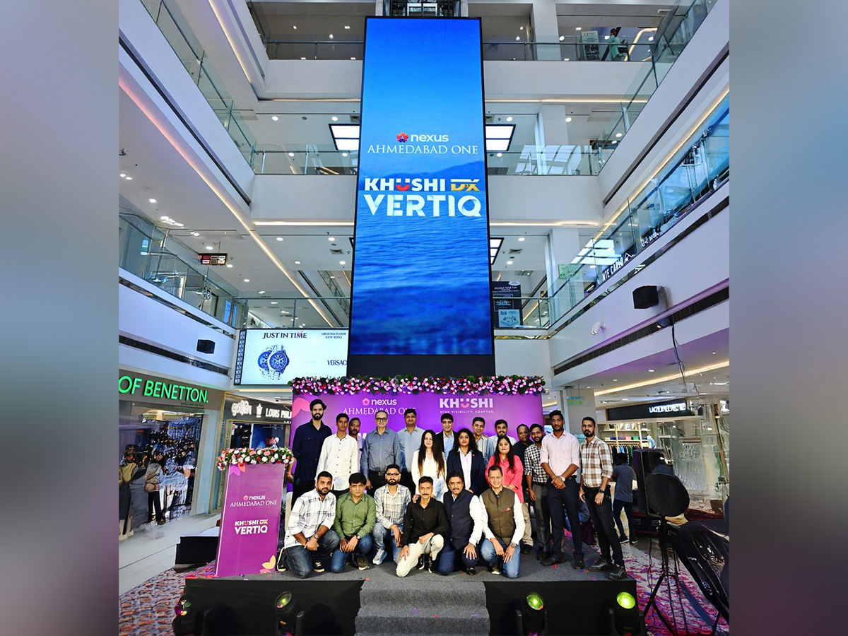 Khushi Advertising Partners with Nexus Ahmedabad One Mall to Launch VERTIQ, One of Ahmedabad’s largest Vertical Digital Screens