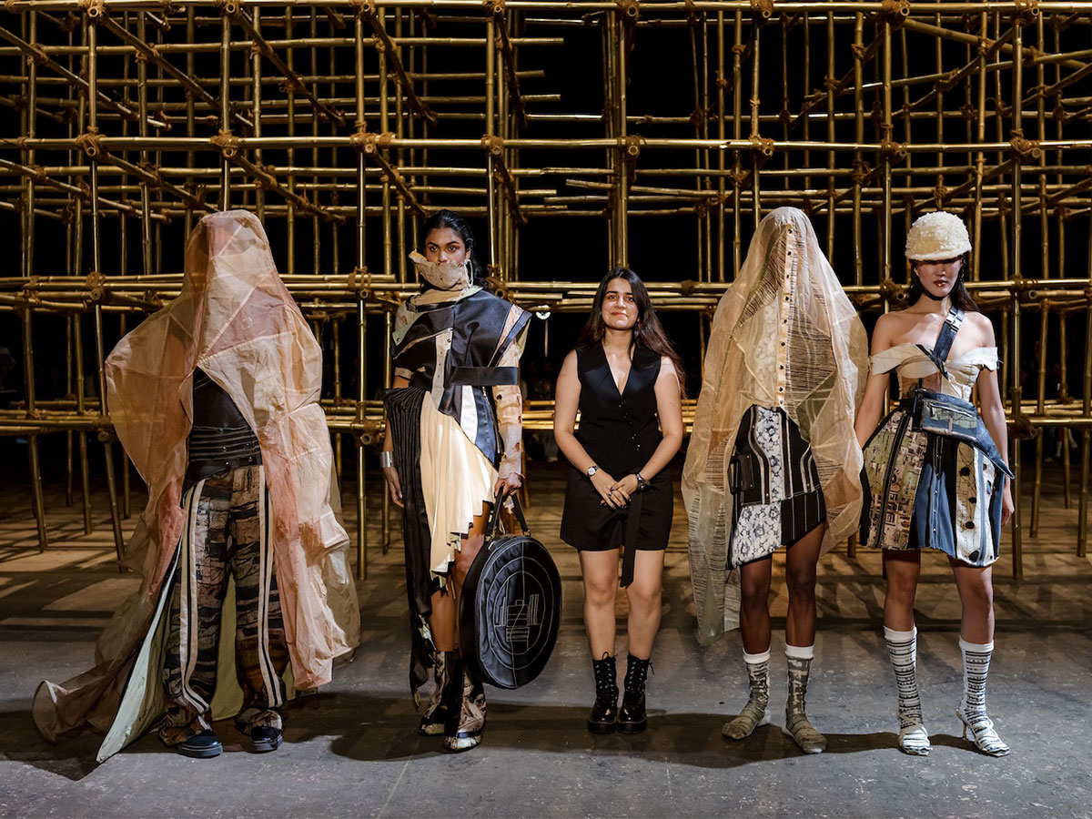 Ananya Singh wins the fashion show with her striking collection Compartment 09’ 23. Handle with care, Status in transit