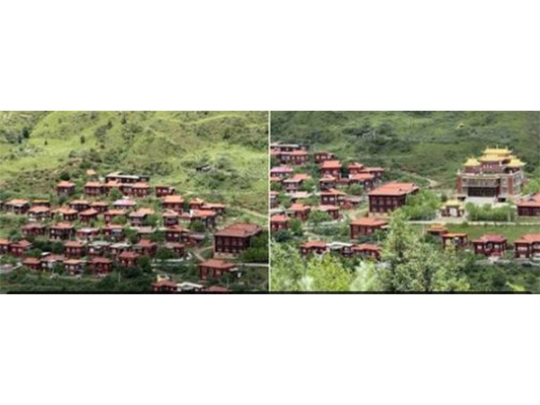 Chinese officials demolish numerous Buddhist stupas and a statue of Padmasambhava in Karze, Tibet(Image Source: @CTA_TibetdotNet)