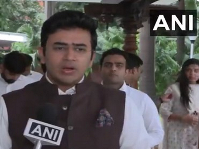 Bharatiya Janata Party (BJP) Member of Parliament (MP) Tejasvi Surya (Photo/ANI)