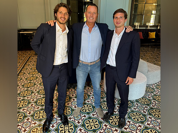 US Special Presidential Envoy Richard Grenell with Imran Khan’s sons Sulaiman Isa Khan (right) and Kasim Khan (left) in California. US Special Presidential Envoy Richard Grenell with Imran Khan’s sons Sulaiman Isa Khan (right) and Kasim Khan (left) in California.