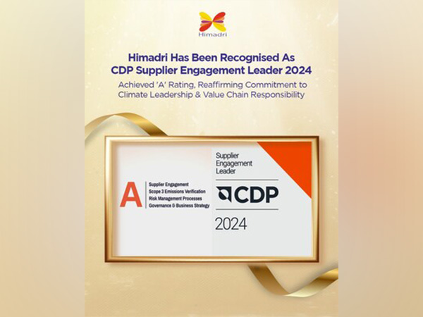 Himadri has been recognised as CDP Supplier Engagement Leader 2024