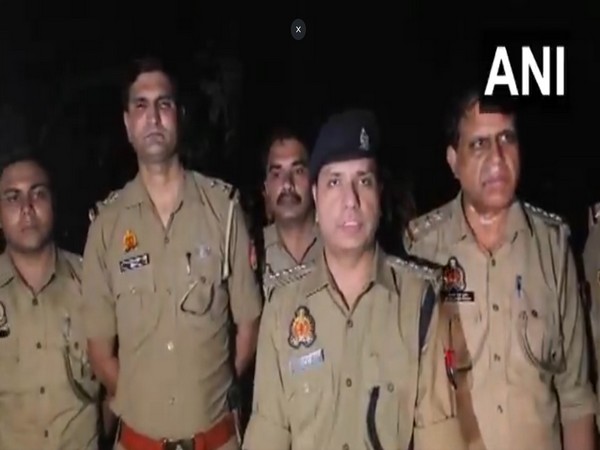 Mathura DSP Bhushan Verma (centre). (Photo/ANI)