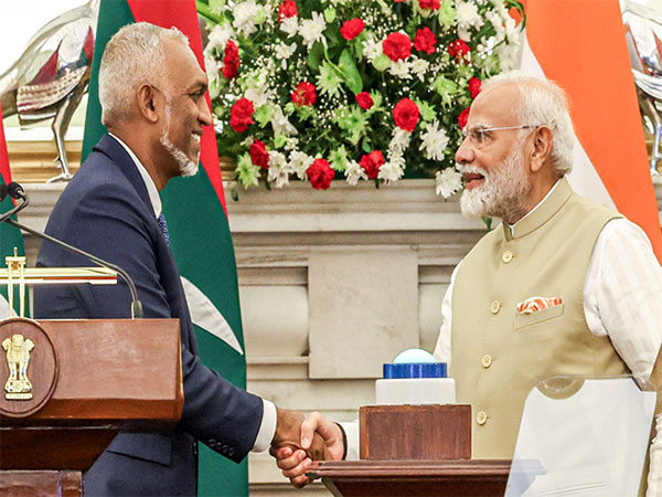 Maldives President Mohamed Muizzu and Prime Minister Narendra Modi (File Photo/ANI)