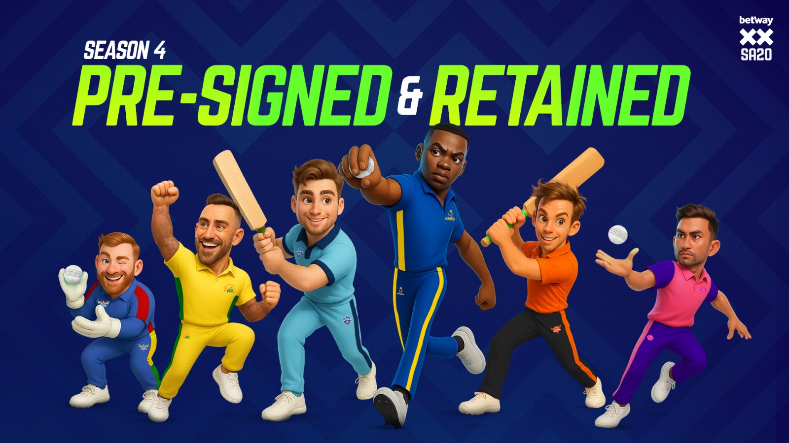The presigned and retained players have been announced. (Photo: SA20) The presigned and retained players have been announced. (Photo: SA20)