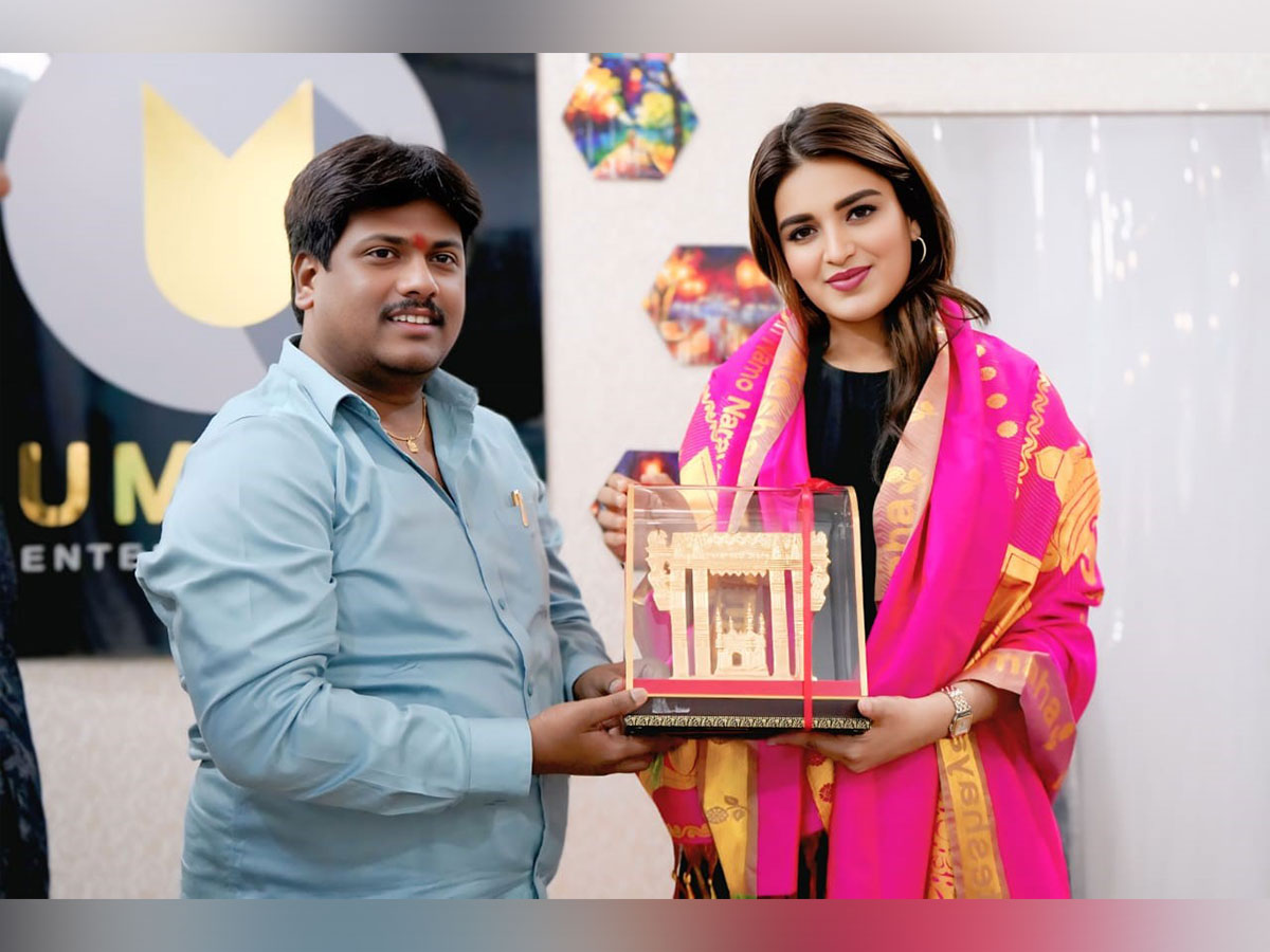 CBFC Member Akkala Sudhakar Extends Wishes to Actress Nidhhi Agerwal for Hari Hara Veera Mallu and Congratulates Deputy CM Pawan Kalyan