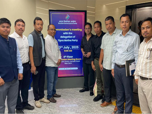 TIPRA Motha delegation in Delhi. (Photo @TIPRA Motha Party)