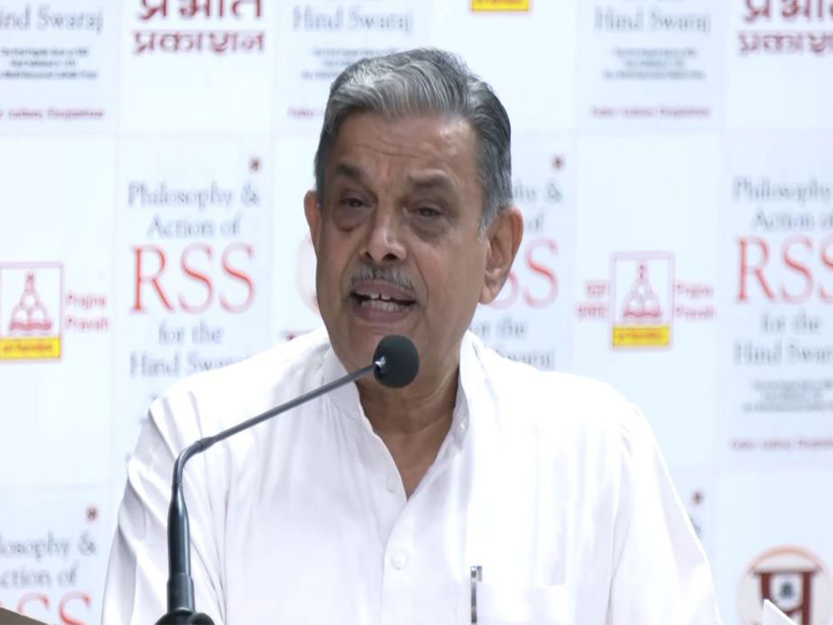 Rashtriya Swayamsevak Sangh general secretary Dattatreya Hosabale (Photo/ANI)