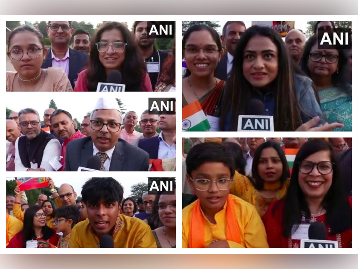 Indian diaspora members in London express joy and gratitude after meeting Prime Minister Narendra Modi during his UK visit (Photo/ANI)