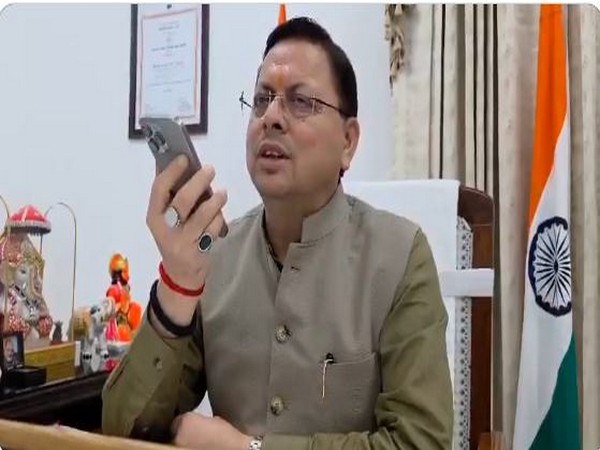 Uttarakhand Chief Minister Pushkar Singh Dhami speaks to Atul (Photo/Uttarakhand CMO)