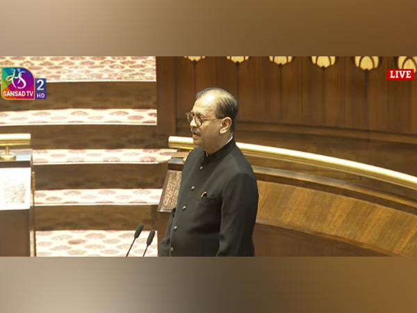 Ujjwal Nikam takes oath as Rajya Sabha MP (Photo: Sansad TV)